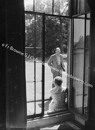 CHARLES HASTINGS & LADY CATHERINE ASHBURNHAM AT WINDOW